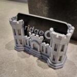 Castle Themed Business Card Holder Medieval Decor Desk Organizer