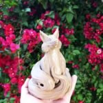 Mystic Fox Statue 9" Inches Tall Sculpture, Multiple Color Options