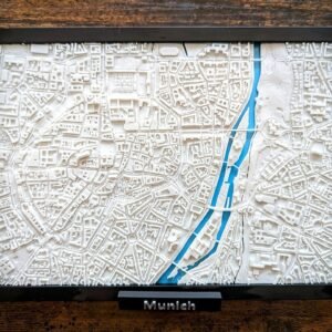 Munich Germany 3D City Map - Custom Wall Art - 3D Street Map - Home Office Art Decor - Housewarming Gift - City Poster Print