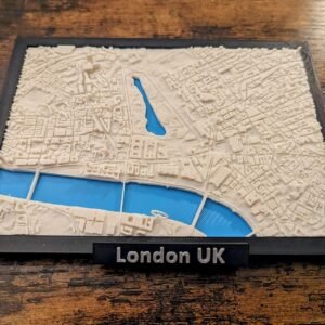 London UK 3D City Map - Custom Wall Art - 3D Street Map - Home Office Art Decor - Housewarming Gift - City Poster Print