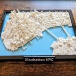 New York City Lower Manhattan USA 3D City Map - Custom Wall Art - 3D Street Map - Office Art Decor - Housewarming Gift - City Poster Print