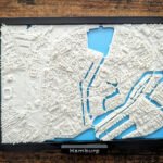 Hamburg Germany 3D City Map - Custom Wall Art - 3D Street Map - Home Office Art Decor - Housewarming Gift - City Poster Print