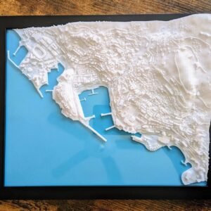 Monaco 3D City Map - Custom Wall Art - 3D Street Map - Home Office Art Decor - Housewarming Gift - City Poster Print