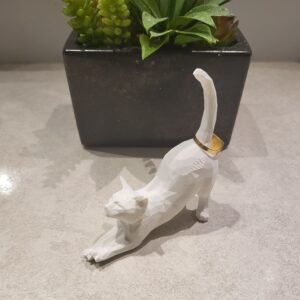 Minimalist Cat Tail Ring Tree Holder - Unique Low Poly Ring Holder - Personalized Engagement Gift - Valentines Day Gift - Cat Mom