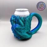 Twisting Dragon Chalice - Soda Can Holder - Fantasy Home Decor - Dragons Gift Ideas