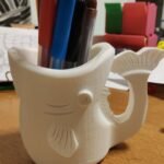 Wide Mouth Fish Cup Desk Organizer - Pen Holder - Pencil & Utilities Cup - Father's Day Gift - Gifts for Dad
