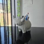 Highland Cow Desk Organizer - Unique Pen Holder - Bohemian Decor - Pencil Stand -