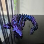 Ancient Articulated Dragon - Articulating Dragons Flexi Toy - 3D Print Sensory Stress Fidget Toy - Bookshelf Decor
