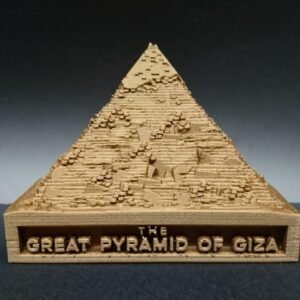 Great Pyramid of Giza Diorama - Egyptian Mythology Decor - Pyramid Diorama - Altar Ornament Sculpture