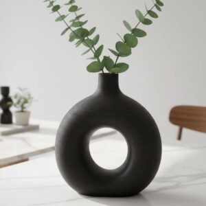 Nordic Circular Hollow Vase - Donut Vase