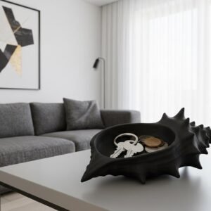 Conch Shell Catchall Bowl - Coastal Entryway Tray for Keys and Jewelry - Modern Shoreline Decor -  Minimalist Shell Dish