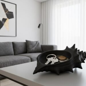 Conch Shell Catchall Bowl - Coastal Entryway Tray for Keys and Jewelry - Modern Shoreline Decor -  Minimalist Shell Dish