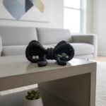 Modern Tufted Rope Bow Catch All Tray - Quilted Desk Organizer - Luxury Minimalist Vanity Tray - Unique Cosmetic Jewelry Tray