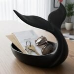 Whale Tail Catchall Tray - Nautical Jewelry Dish - Ocean Theme Desk Organizer - Coastal Entryway Key Holder