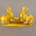 Bunny Love Rabbit Connection Minimalist Display Figurine