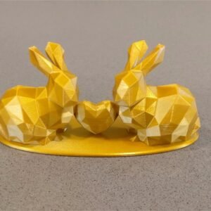 Bunny Love Rabbit Connection Minimalist Display Figurine